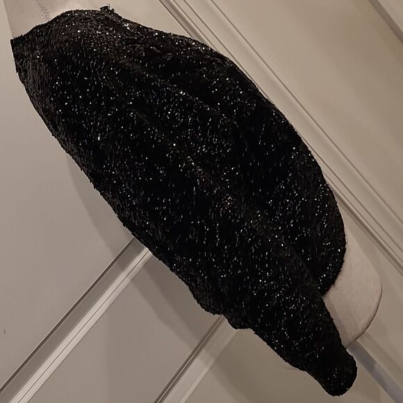 Vintage 1950's Theo Miles sequined sweater handmade in British Hong Kong - Picture 3 of 12